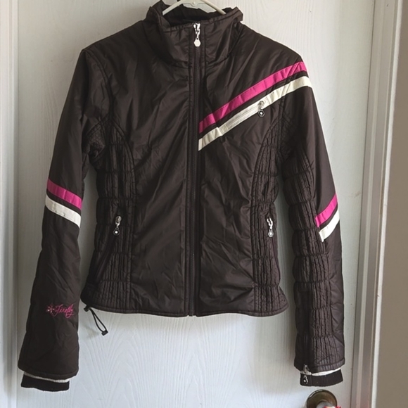 Firefly | Brown Pink Winter/ Ski Jacket - Picture 2 of 11